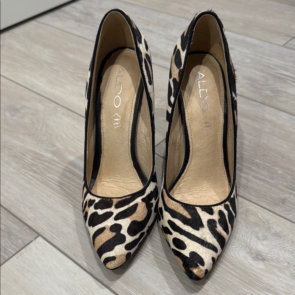 Aldo Leopard Print Heels
